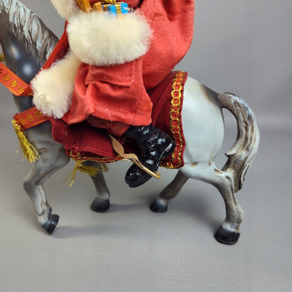 Vintage Possible Dreams Clothtique The Magic of Christmas Santa On Horse 1991 - Picture 11 of 16